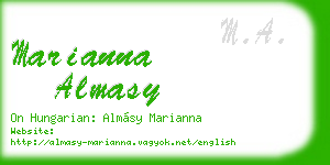 marianna almasy business card